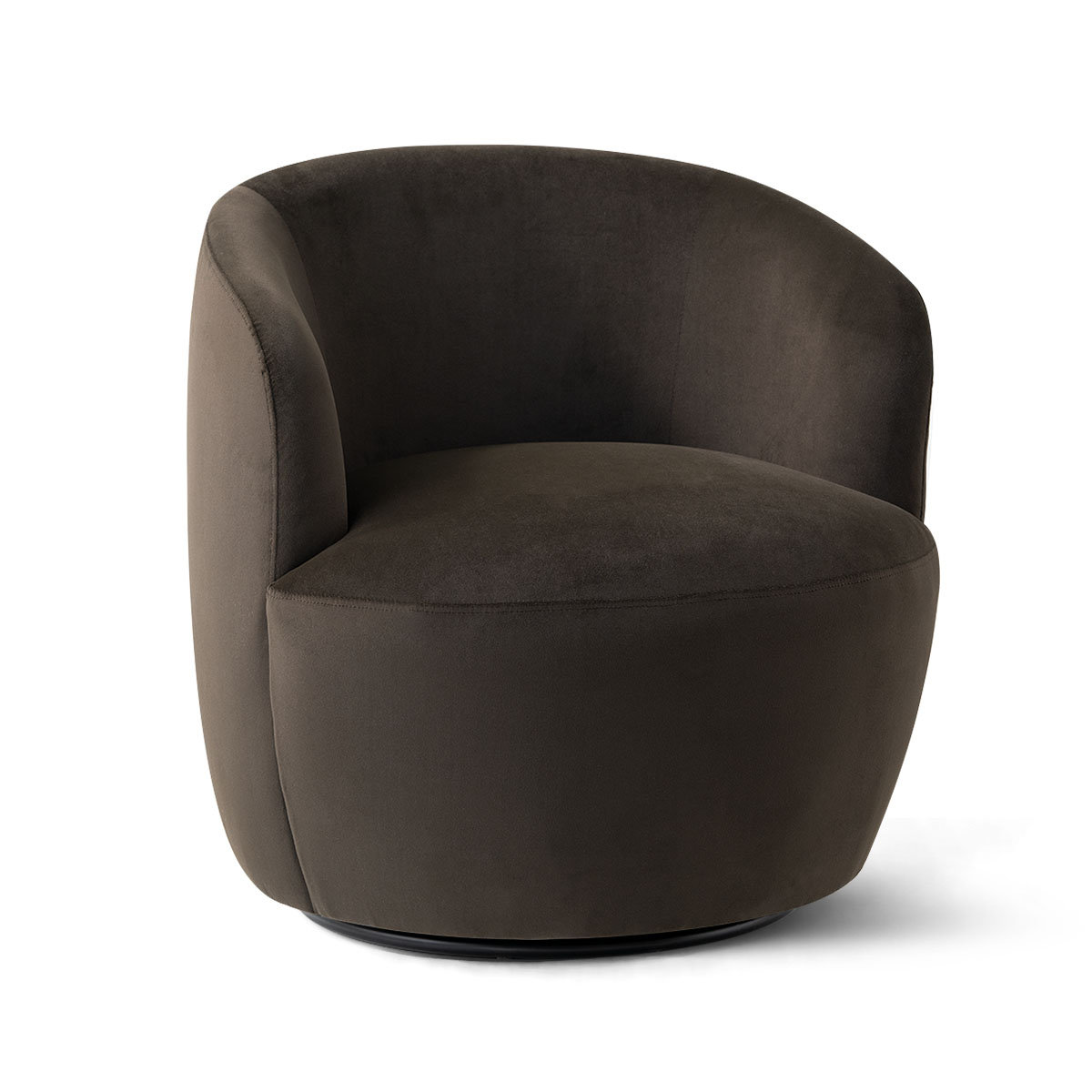 27" Wide Velvet Swivel Barrel Accent Chair (Set Of 2)